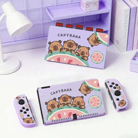 Kawaii Capybara Watermelon Switch Case CLOUDANIMESTUDIO