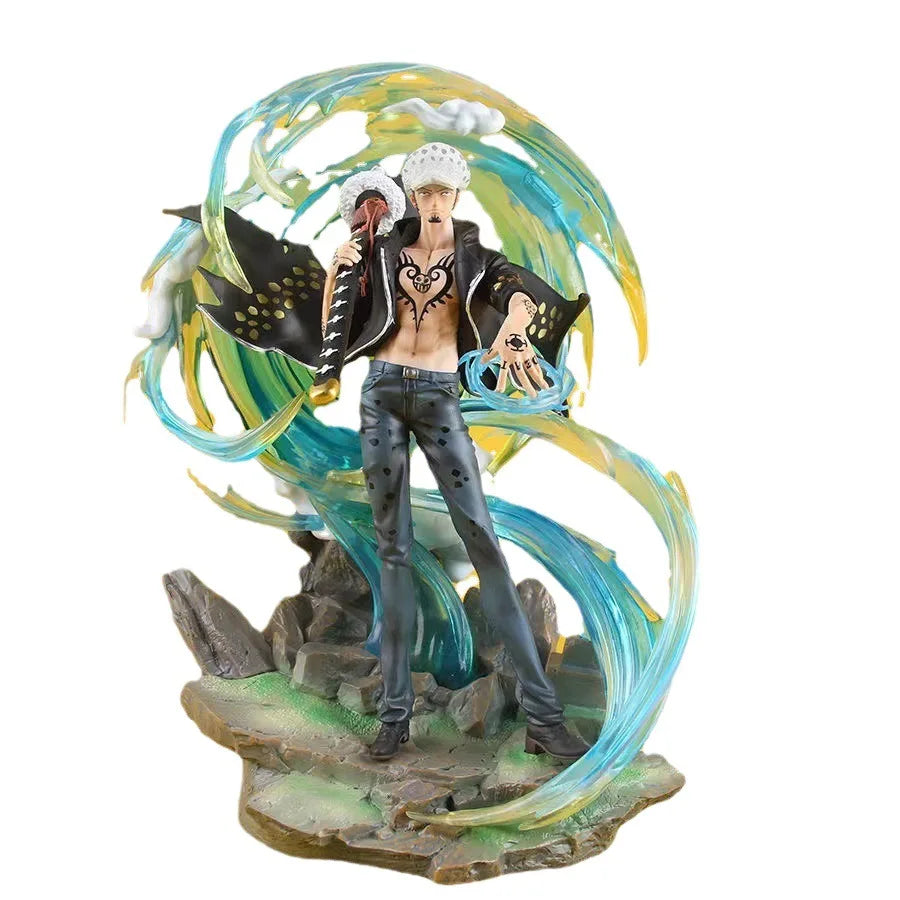 Trafalgar D Water Law LED Anime Figure, One Piece Action Figurines 41 CM