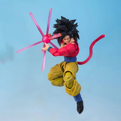 SSJ4 Son Goku Kamehameha Movable Joints Action Figure, Dragon Ball GT Super Saiyan Anime Figurines