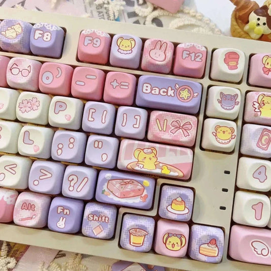 Kawaii CCS Keycaps Set CLOUDANIMESTUDIO