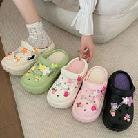 Cute Stars and Bows Summer Platform Shoes CLOUDANIMESTUDIO