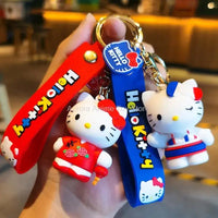 Sanrio Hello Kitty Key Chains, Kawaii Anime Cartoon Cinnamoroll Car Keychains Backpack Ornaments