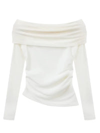 White Off Shoulder Shirt & Skirt