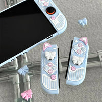 Kawaii Neko and Bows Switch Case NS/OLED/NS2