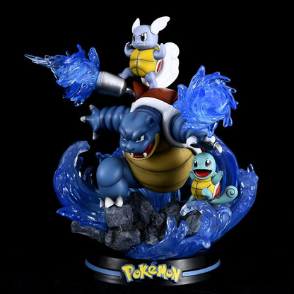 Pokemon Evolution LED Anime Figures, PVC Statue Model Toy Collections 20-35cm