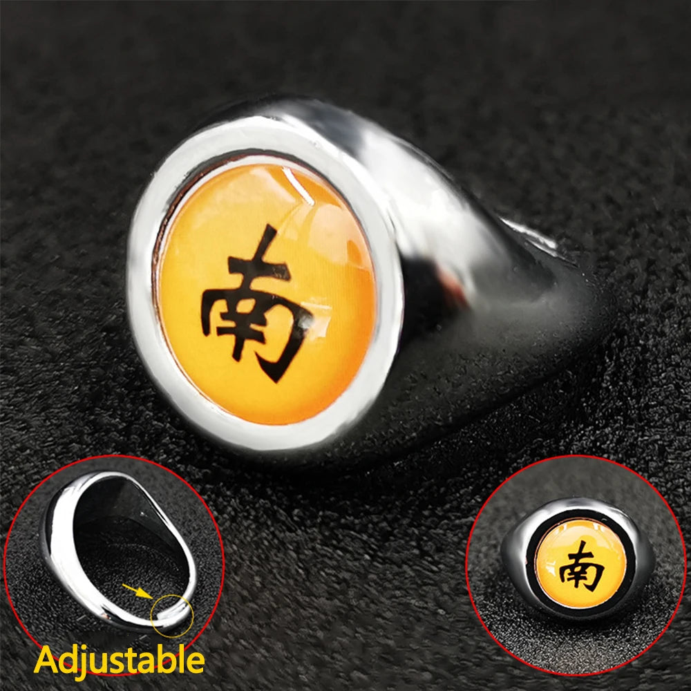 Naruto Shippuden Adjustable Akatsuki Ring Metal Cosplay Accessories Costumes