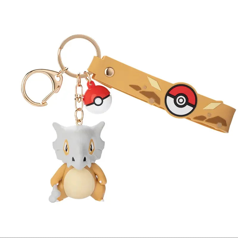 Pokemon Anime Keychain Pendant, Cubone Pikachu Gengar Snorlax Jigglypuff Mimikyu Key Chains