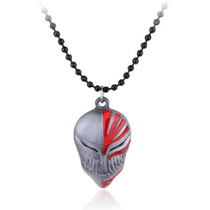 Bleach Ulquiorra Cifer Mask Anime Necklace Fashion Broken Masks Pendant Metal Choker Necklace