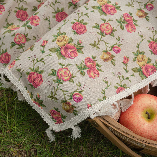 Cute Floral Cottagecore Picnic Blanket