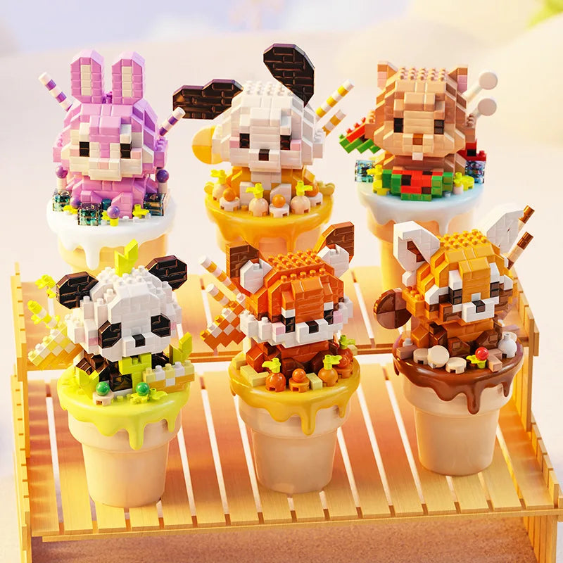 Kawaii Ice Cream Animals Building Blocks
