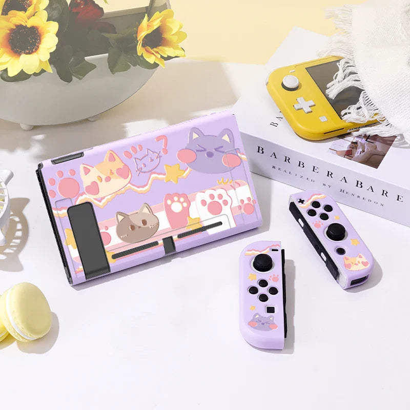 Kawaii Cats Party Switch Case NS/OLED
