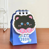 Kawaii Cat 2026 Mini Desk Calendar
