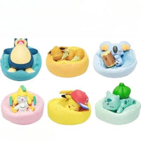 Sleeping Pokemon Anime Figurines, Pikachu Bulbasaur Psyduck Charmander - CloudAnimeStudio