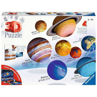 Solar System 540 Piece 3D Jigsaw Puzzle Ravensburger CLOUDANIMESTUDIO