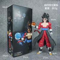 Son Goku Anime Figurine, Dragon Ball GT Super Saiyan 4 Action Figures, Standing Holding Dragon Ball 30 cm - CloudAnimeStudio