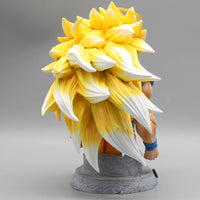 Son Goku Super Saiyan 3 Half Bust Anime Figure, Dragon Ball Z Figurines PVC Statue Collection 20 cm - CloudAnimeStudio