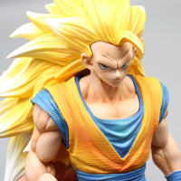Son Goku Super Saiyan 3 Half Bust Anime Figure, Dragon Ball Z Figurines PVC Statue Collection 20 cm - CloudAnimeStudio