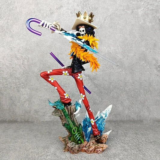 Soul King Brook One Piece Anime Action Figures, Straw Hat Pirates Figurines PVC Statue 33 CM - CloudAnimeStudio