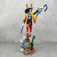Soul King Brook One Piece Anime Action Figures, Straw Hat Pirates Figurines PVC Statue 33 CM - CloudAnimeStudio