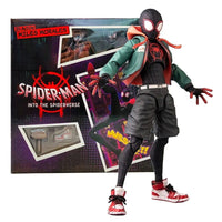 Spiderman Miles Morales Figure, Marvel Spider-Man Spider Verse Figurine 5 in - CloudAnimeStudio