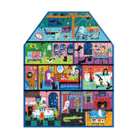 Spooky House 100 Piece Shaped Jigsaw Puzzle Mudpuppy