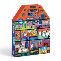 Spooky House 100 Piece Shaped Jigsaw Puzzle Mudpuppy