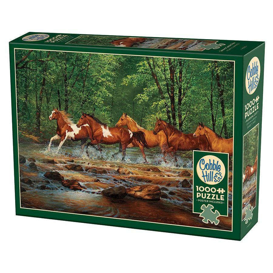 Spring Creek Run 1000 Piece Jigsaw Puzzle Cobble Hill CLOUDANIMESTUDIO