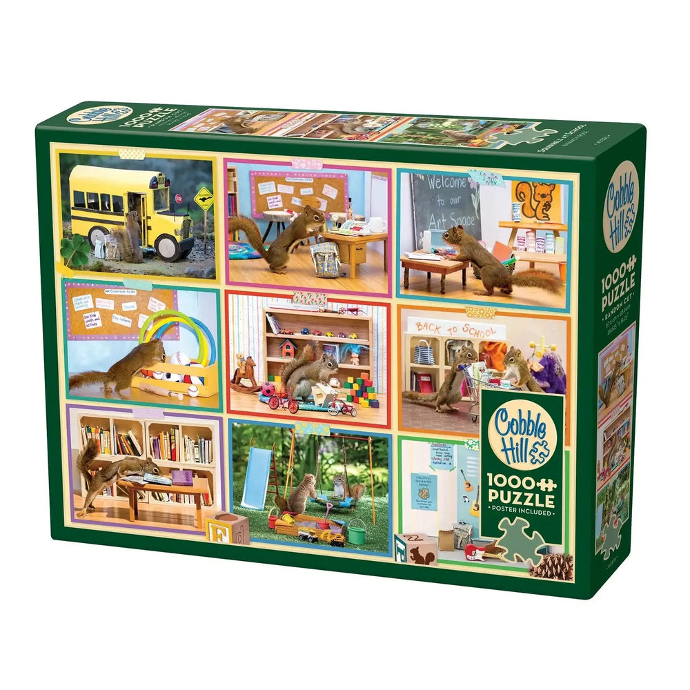 Squirrels at School 1000 Piece Jigsaw Puzzle Cobble Hill