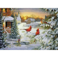 Sunset Cardinals 1000 Piece Jigsaw Puzzle Cobble Hill CLOUDANIMESTUDIO