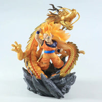 Super Saiyan 3 Goku Chibi Figure, SSJ3 Dragon Ball Z DBZ Figurine, Anime 6 in - CloudAnimeStudio