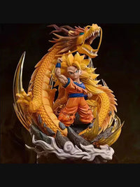 Super Saiyan 3 Goku Chibi Figure, SSJ3 Dragon Ball Z DBZ Figurine, Anime 6 in - CloudAnimeStudio