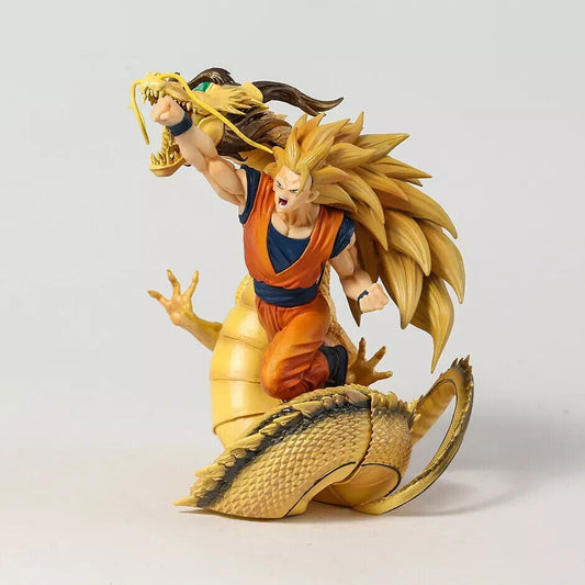 Super Saiyan 3 Goku Figurines, Dragon Ball Z Anime Collectible Figures 8 in - CloudAnimeStudio