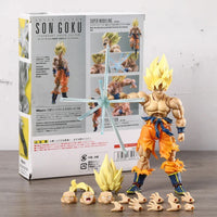 Super Saiyan Goku Posable Action Figure, Anime Dragon Ball Z Figurines PVC Articulated Collectible 16.5 cm - CloudAnimeStudio