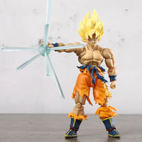 Super Saiyan Goku Posable Action Figure, Anime Dragon Ball Z Figurines PVC Articulated Collectible 16.5 cm - CloudAnimeStudio