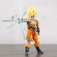 Super Saiyan Goku Posable Action Figure, Anime Dragon Ball Z Figurines PVC Articulated Collectible 16.5 cm - CloudAnimeStudio