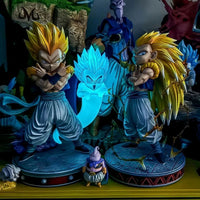 Super Saiyan Gotenks Anime Figurines, Dragon Ball Z Figures Ghost Squad Statue Figures Collection 24 CM - CloudAnimeStudio