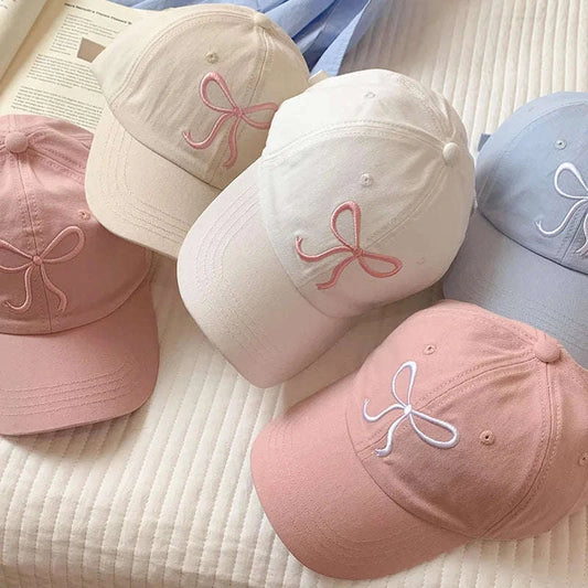 Sweet Bow Embroidery Baseball Hat CLOUDANIMESTUDIO