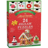 Sweet Christmas Advent Calendar - 24 Set of 50 Piece Mini Jigsaw Puzzles Eurographics CLOUDANIMESTUDIO
