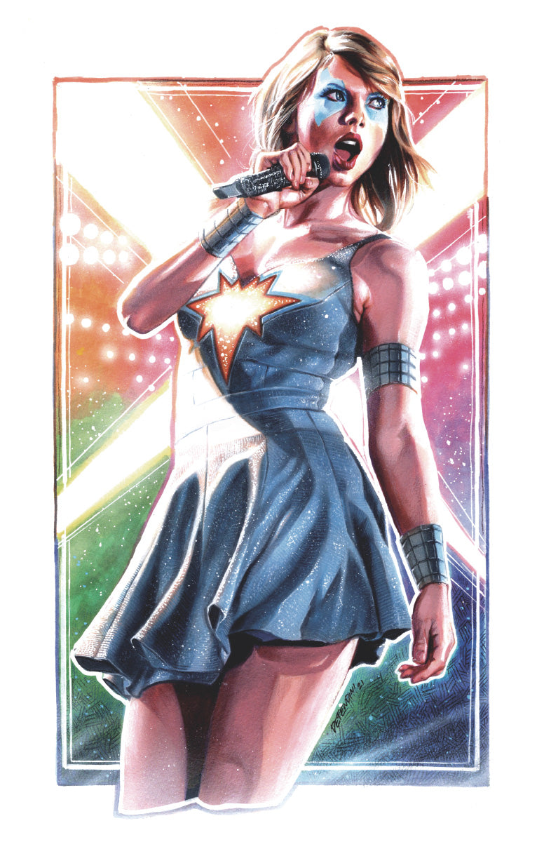 FEMALE FORCE TAYLOR SWIFT UNKNOWN COMICS STEVEN DEFENDINI EXCLUSIVE VIRGIN VAR (03/27/2024)