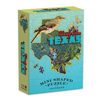 Texas 100 Piece Mini Shaped Jigsaw Puzzle Galison