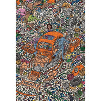 The Exploded Beetle 1000 Piece Jigsaw Puzzle Pomegranate