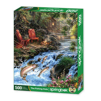 The Fishing Hole 500 Piece Jigsaw Puzzle Springbok CLOUDANIMESTUDIO