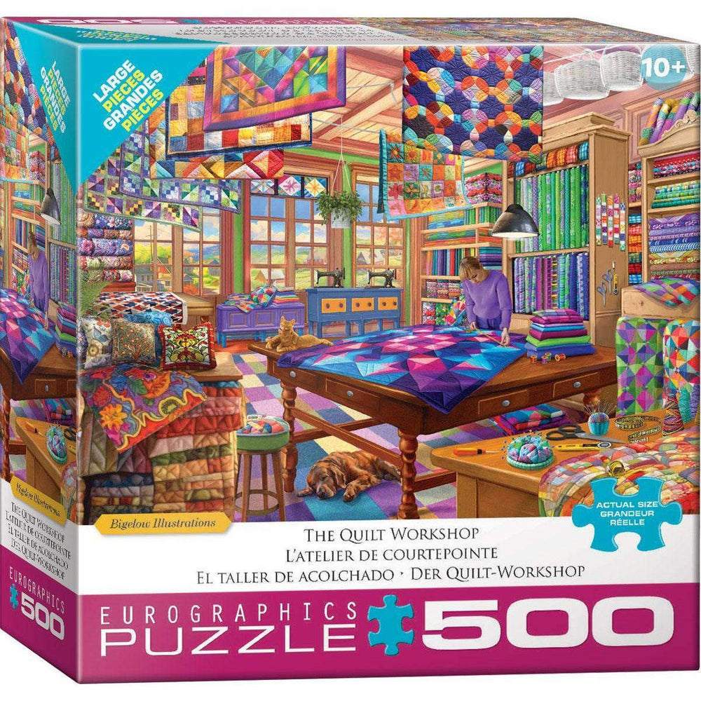 The Quilt Workshop 500 Piece Jigsaw Puzzle Eurographics CLOUDANIMESTUDIO