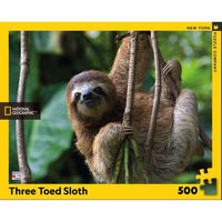 Three Toed Sloth National Geographic 500 Piece Jigsaw Puzzle NYPC CLOUDANIMESTUDIO