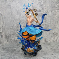 Thunder God Enel Anime Figurine, One Piece Figurines Gk Oversize PVC Statue Swappable Top Half 45 cm - CloudAnimeStudio