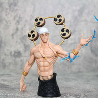 Thunder God Enel Anime Figurine, One Piece Figurines Gk Oversize PVC Statue Swappable Top Half 45 cm - CloudAnimeStudio