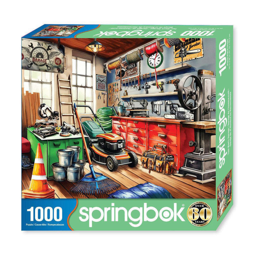 Tool Man's Garage 1000 Piece Jigsaw Puzzle Springbok CLOUDANIMESTUDIO