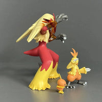 Torchic Anime Figure Pokemon Action Figurines Combusken Blaziken Evolution PVC Set - CLOUDANIMESTUDIO