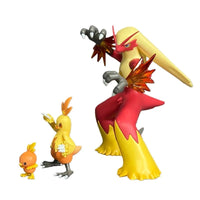 Torchic Anime Figure Pokemon Action Figurines Combusken Blaziken Evolution PVC Set - CLOUDANIMESTUDIO
