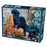 Trouble in the Garden 500 Piece Jigsaw Puzzle Cobble Hill